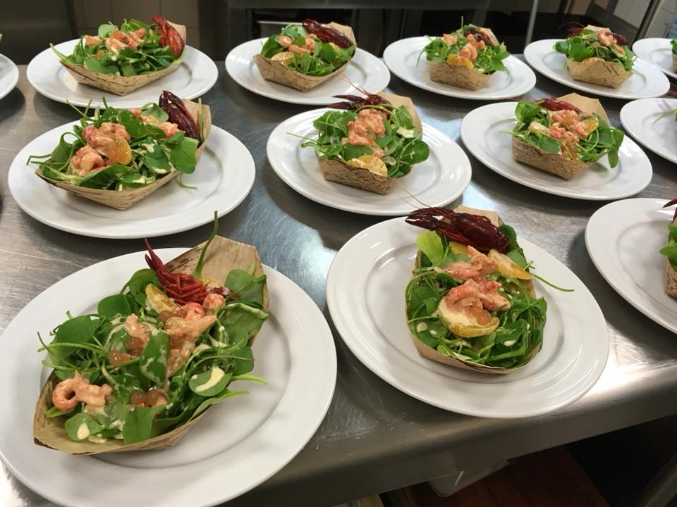Salade crevettes réalisé par Milsaveurs en Alsace